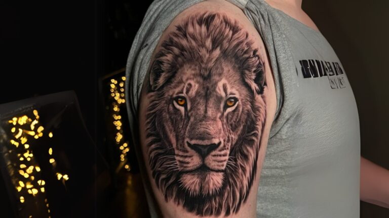 male lion tattoos