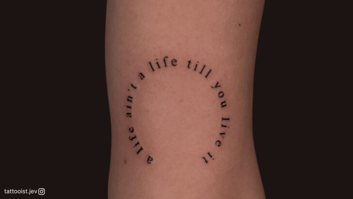 20 Small Quote Tattoos That Carry Big Meaning