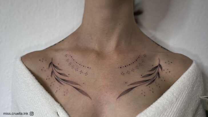 22 Graceful And Bold Chest Tattoos To Have All Eyes On You 