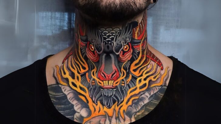 22 Incredibly Cool Neck And Throat Tattoos For Men