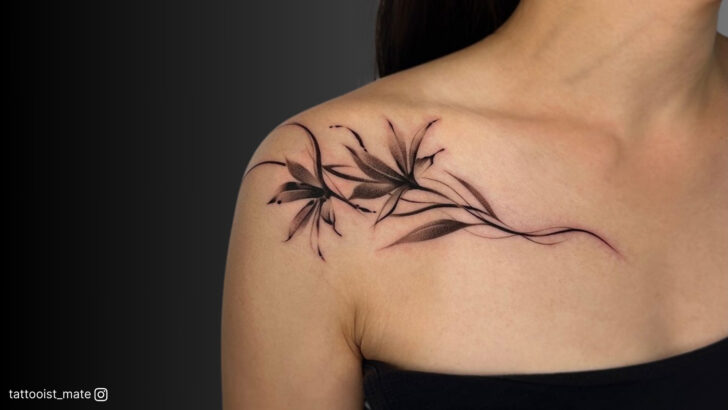 22 Incredibly Stylish Collarbone Tattoos Perfect For Your Next Piece