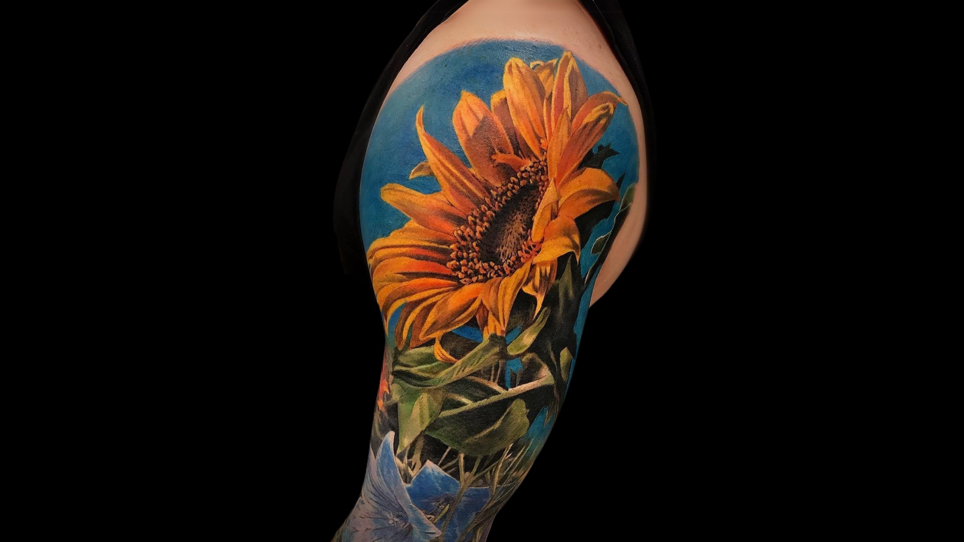 sunflower-tattoo-sleeve