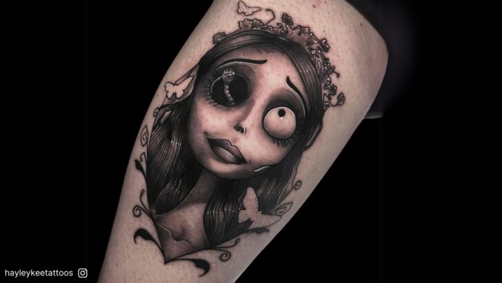 24 Spooky But Gorgeous Corpse Bride Tattoos