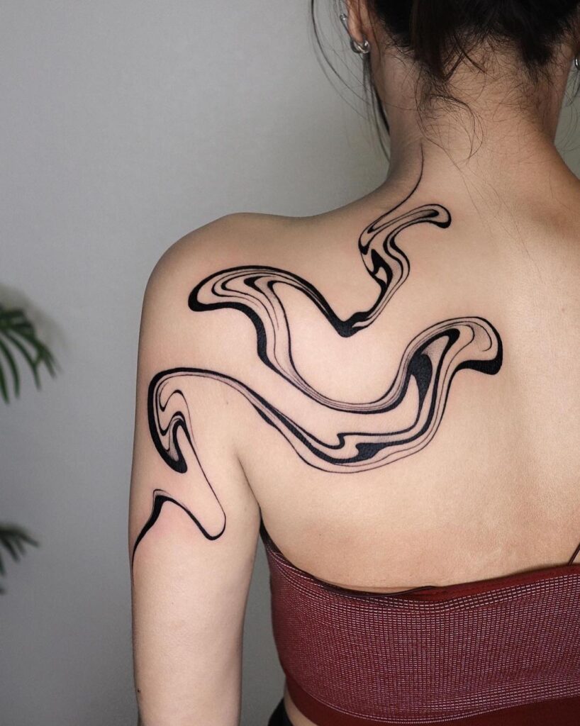 Abstract Flow Tattoo