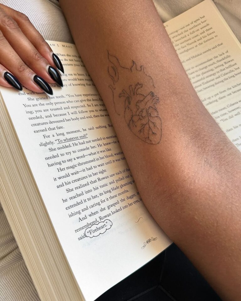 25 Fire Heart Tattoos That Are So Cool, You'll Get One Immediately