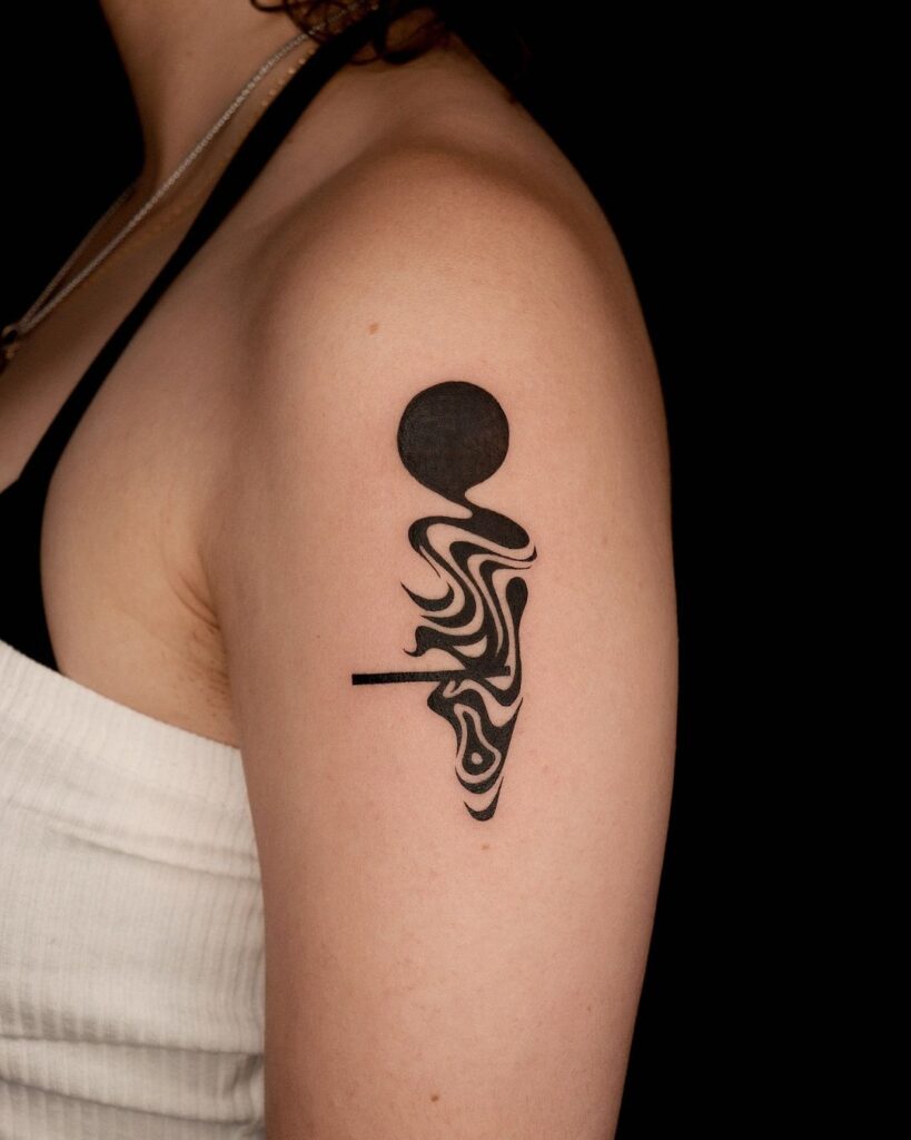 Black Abstract Tattoo