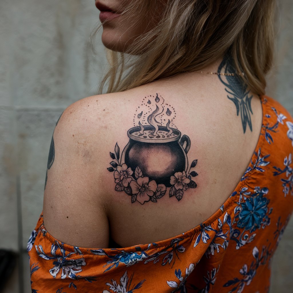 Cauldron Back Tattoo