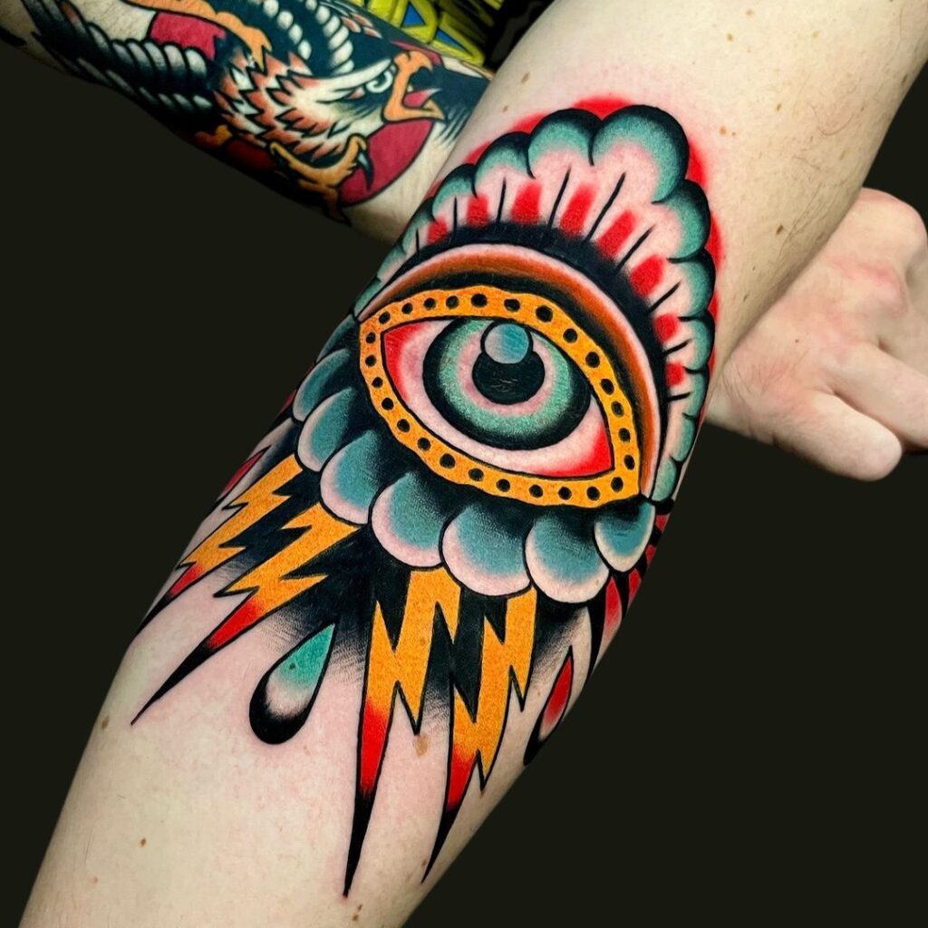 Tatuaje clásico de ojos