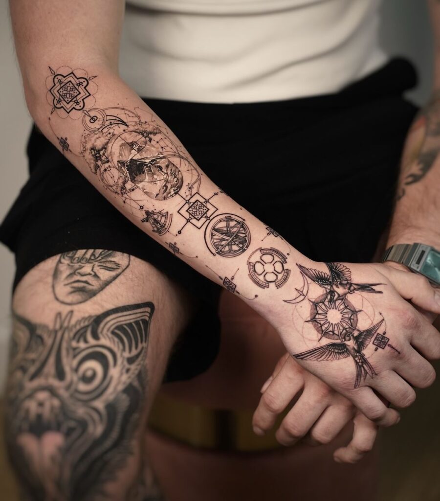 Conceptual Outside Forearm Tattoo