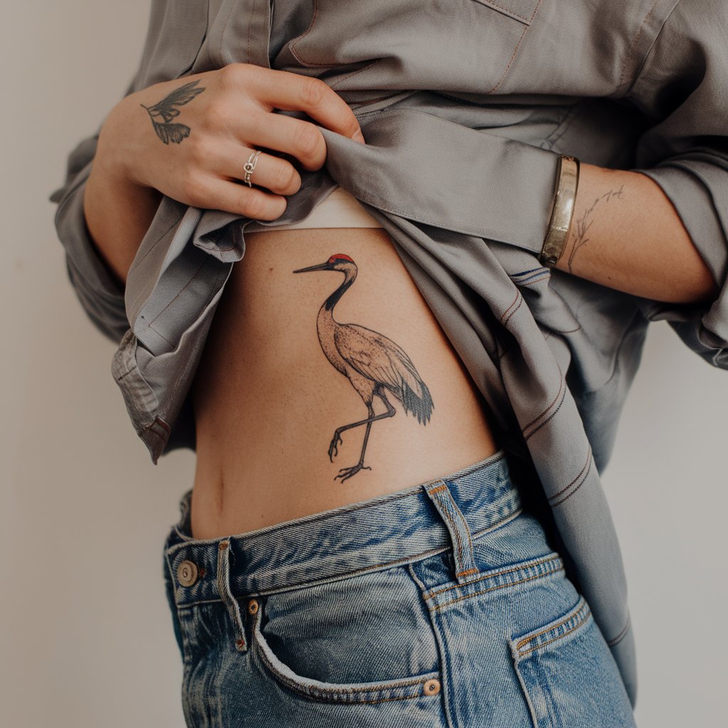 Crane Tattoo