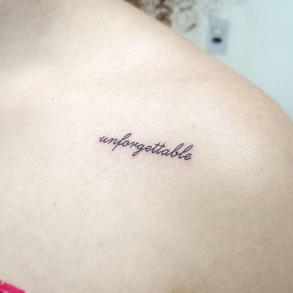 Delicate Unforgettable Tattoo