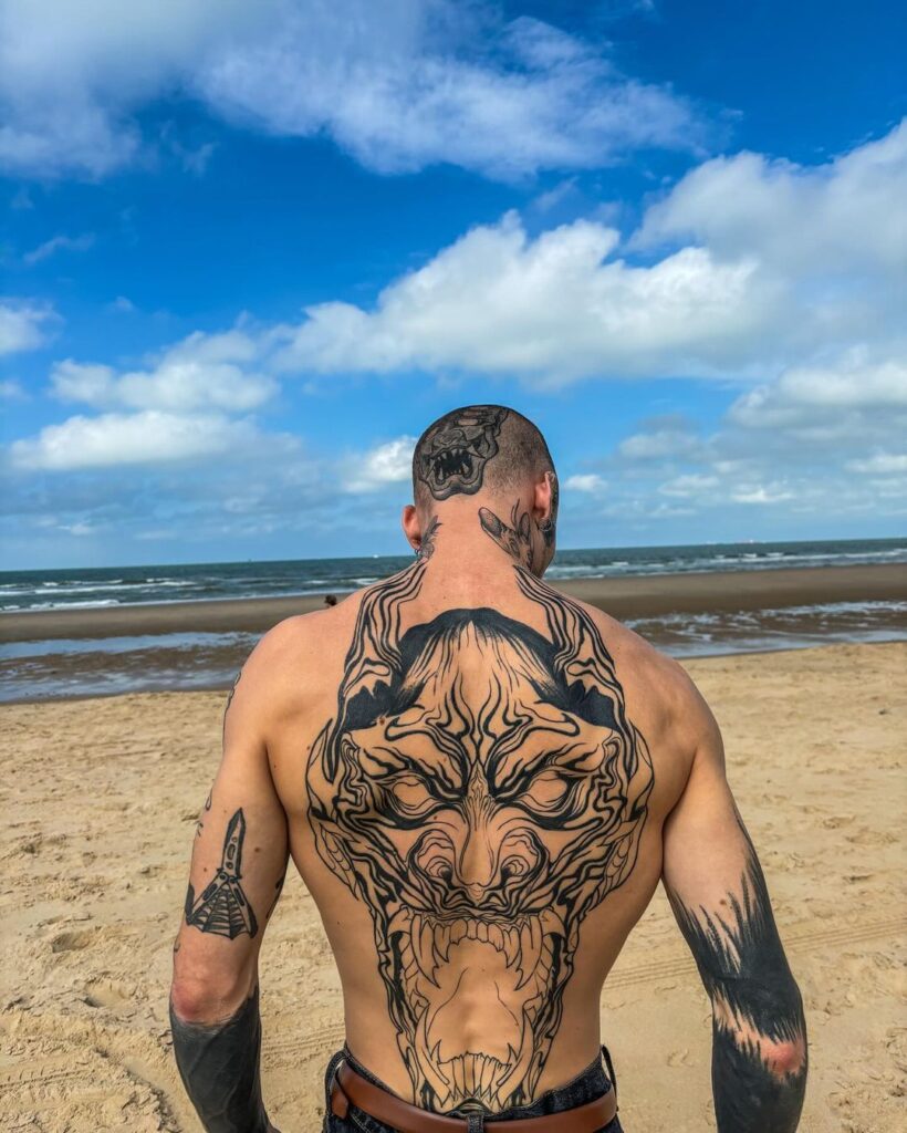 Demon Back Tattoo