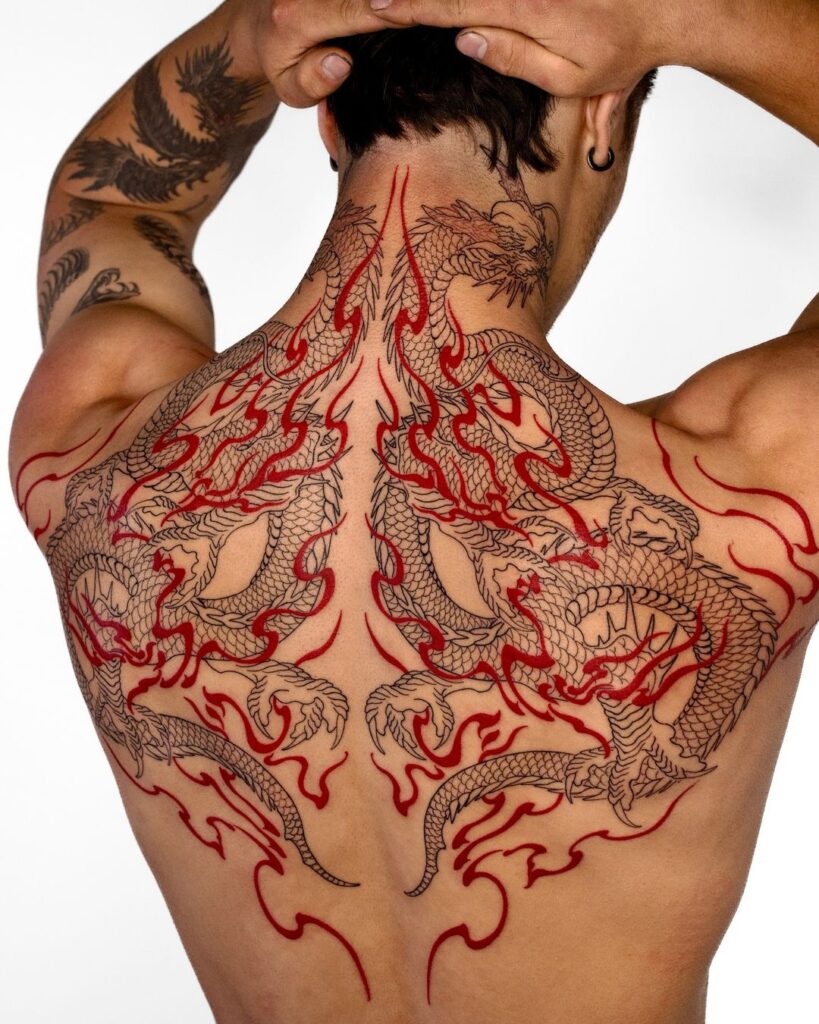 Dragons Back Tattoo