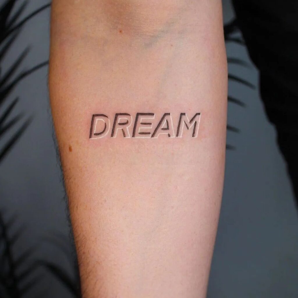 Dream 3D Script Tattoo