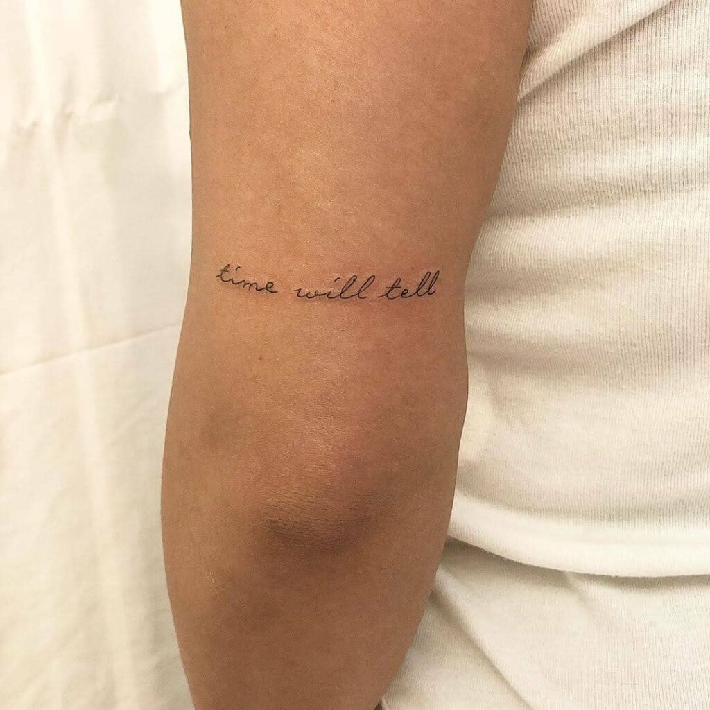 Elegant Quote Tattoo