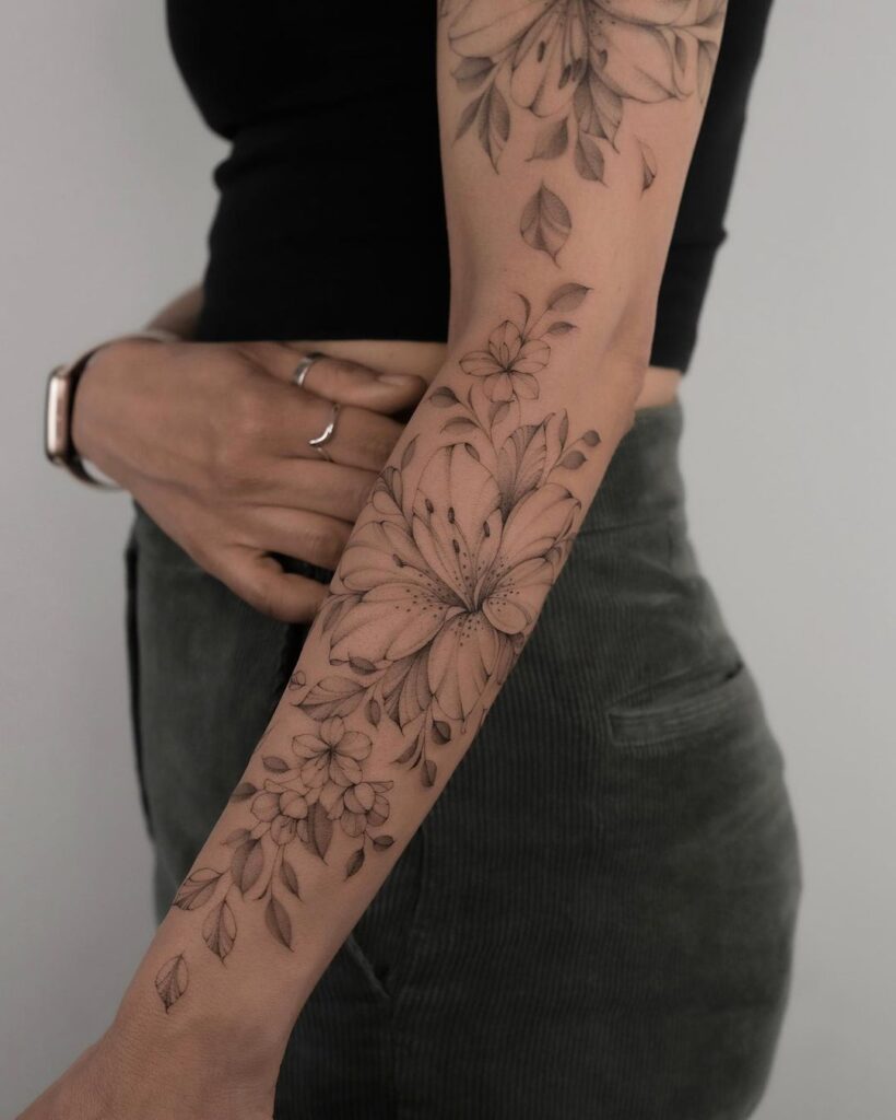 Tatuagem floral