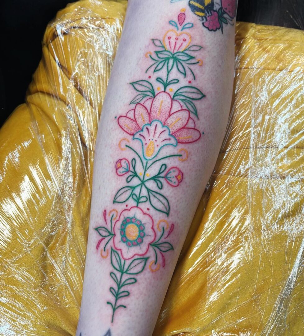 27 Colorful & Vibrant Folk Art Tattoos That Are Beyond Creative