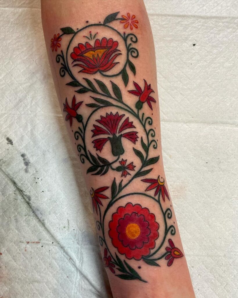 Folk Art Tattoo