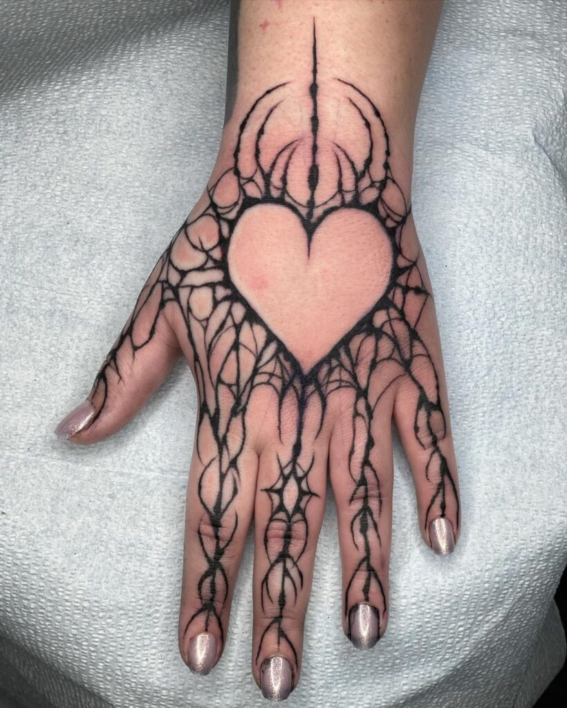 Freehand Hand Tattoo