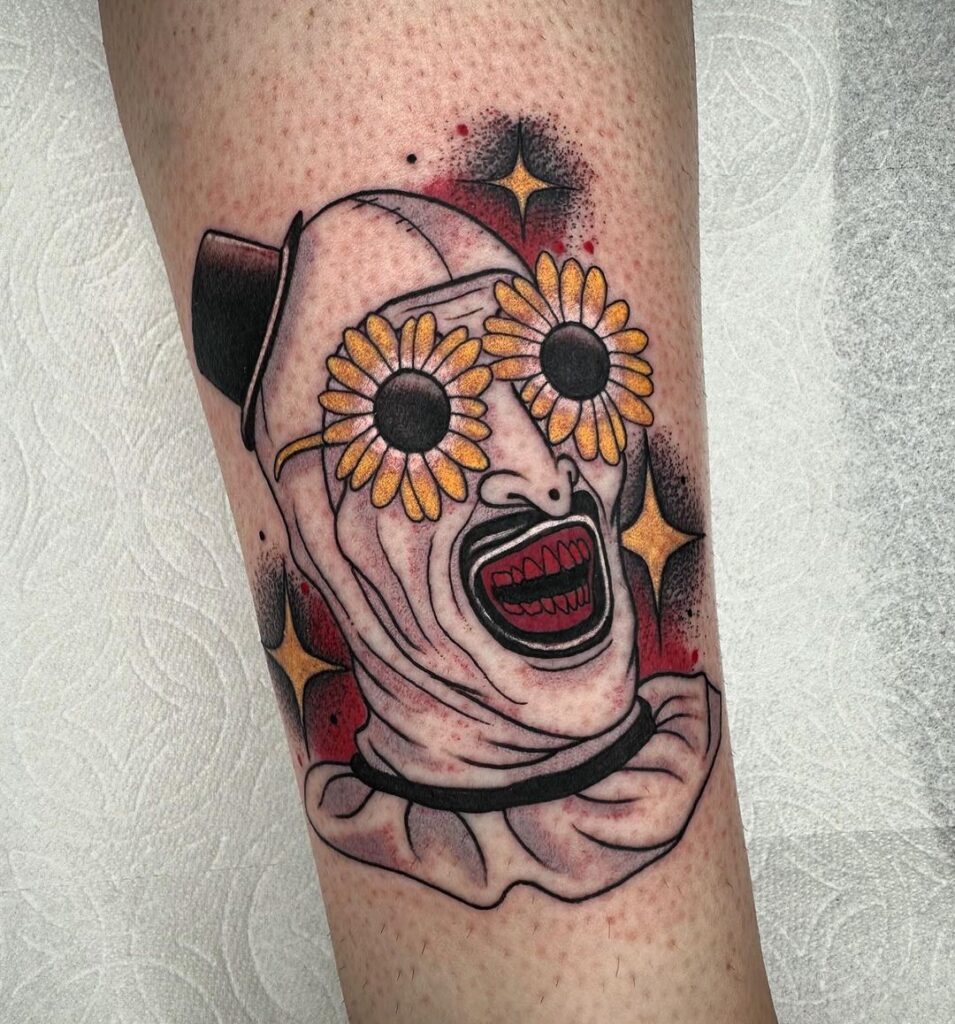 Funky Art The Clown Tattoo