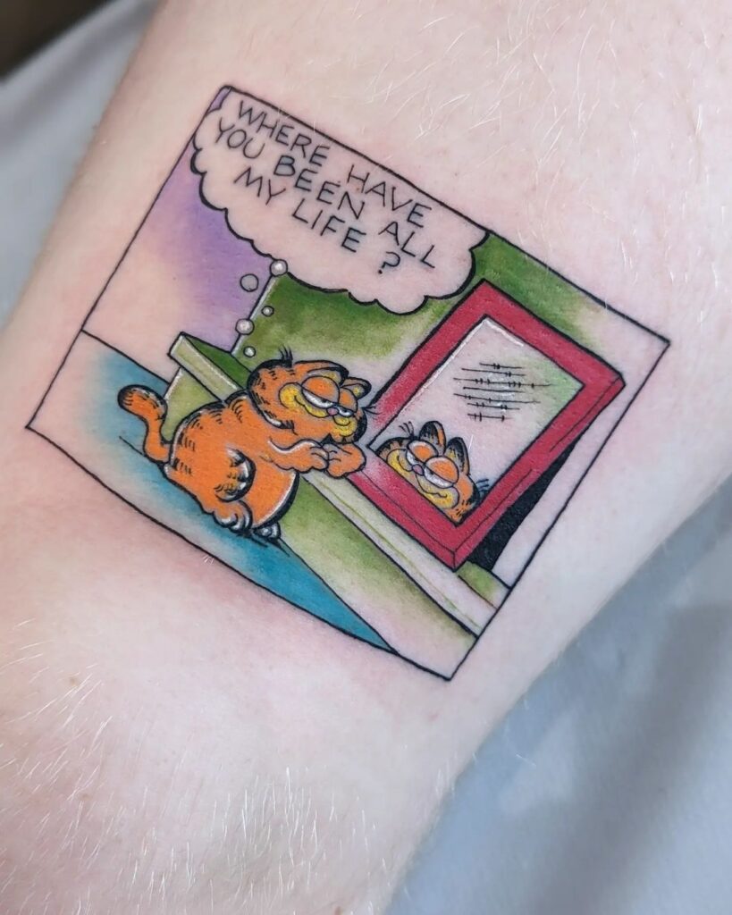 Funny Garfield Tattoo