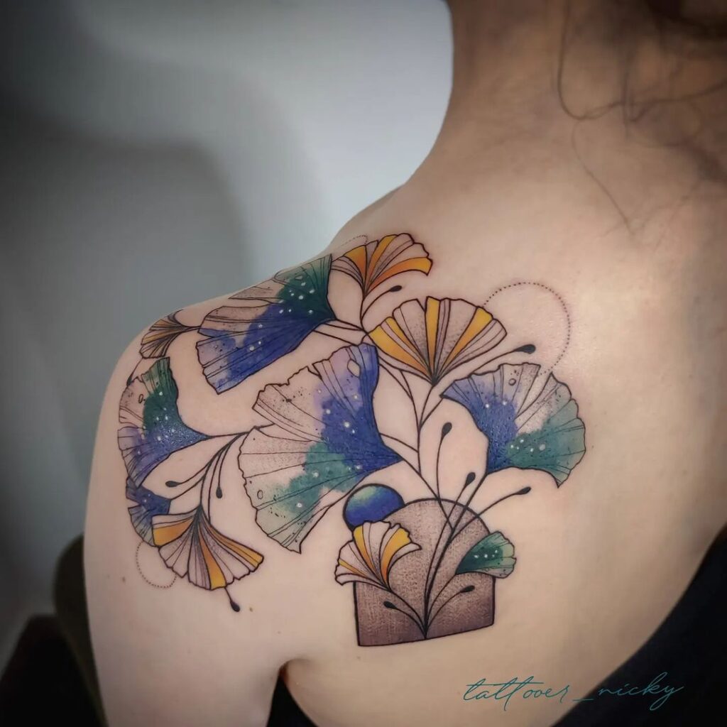 Ginkgo Window Of Dreams Tattoo