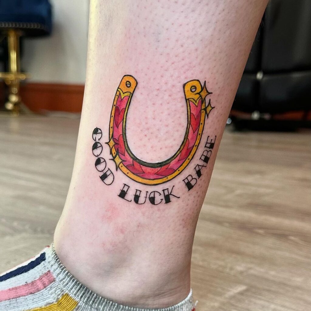 Horseshoe Sapphic Tattoo