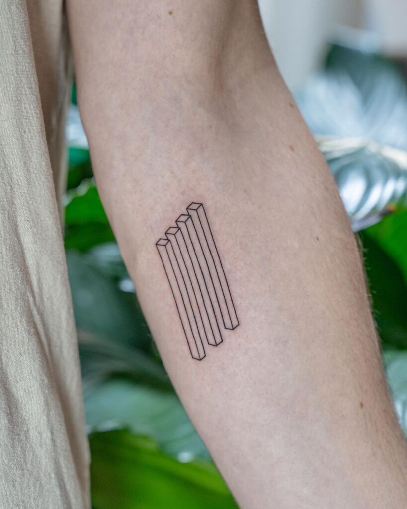 Impossible Trident Tattoo