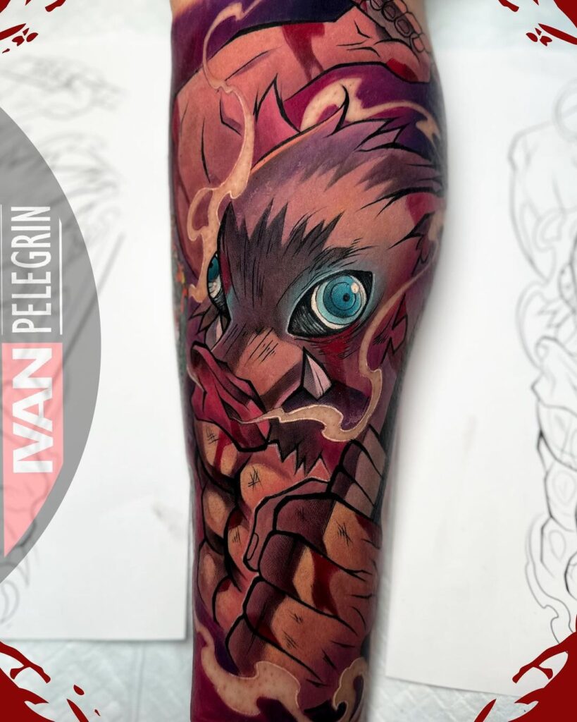 Manicotto del tatuaggio di Inosuke Anime