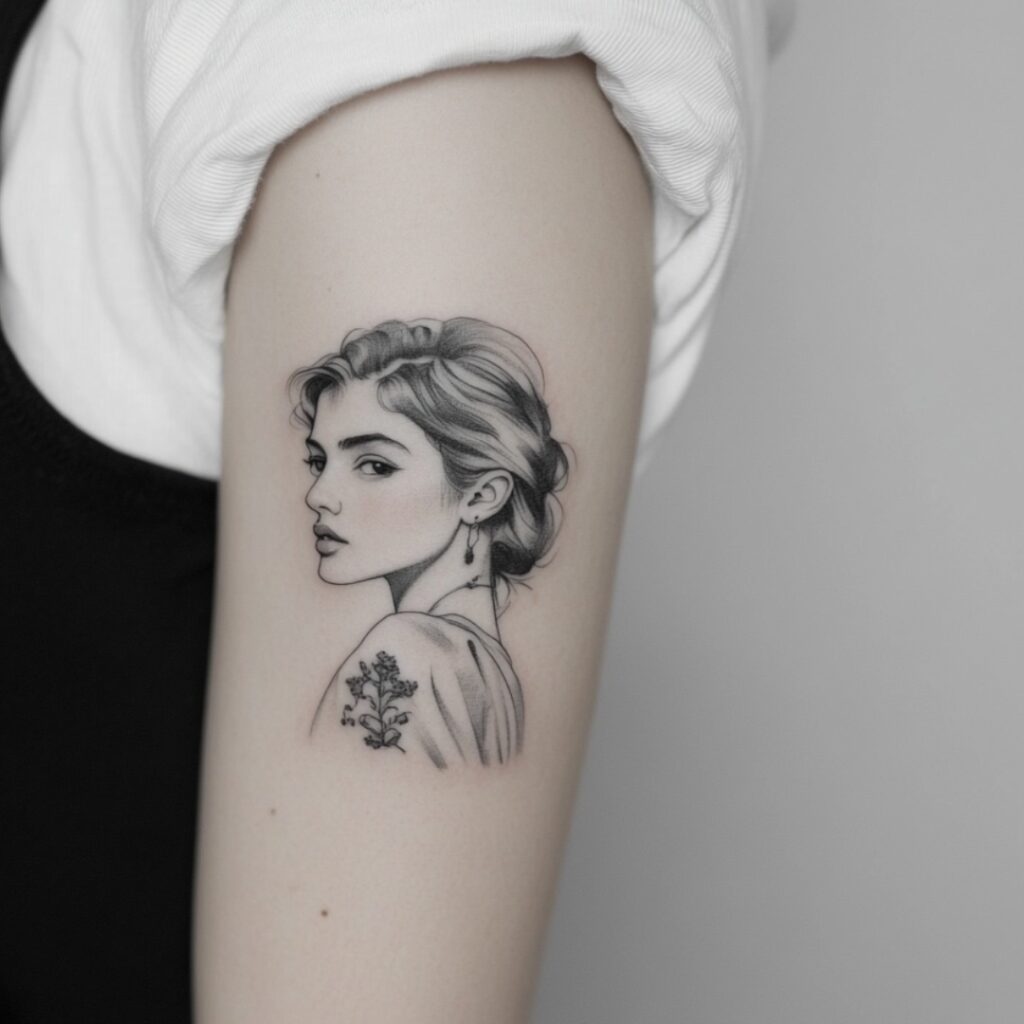 Italian Woman Tattoo