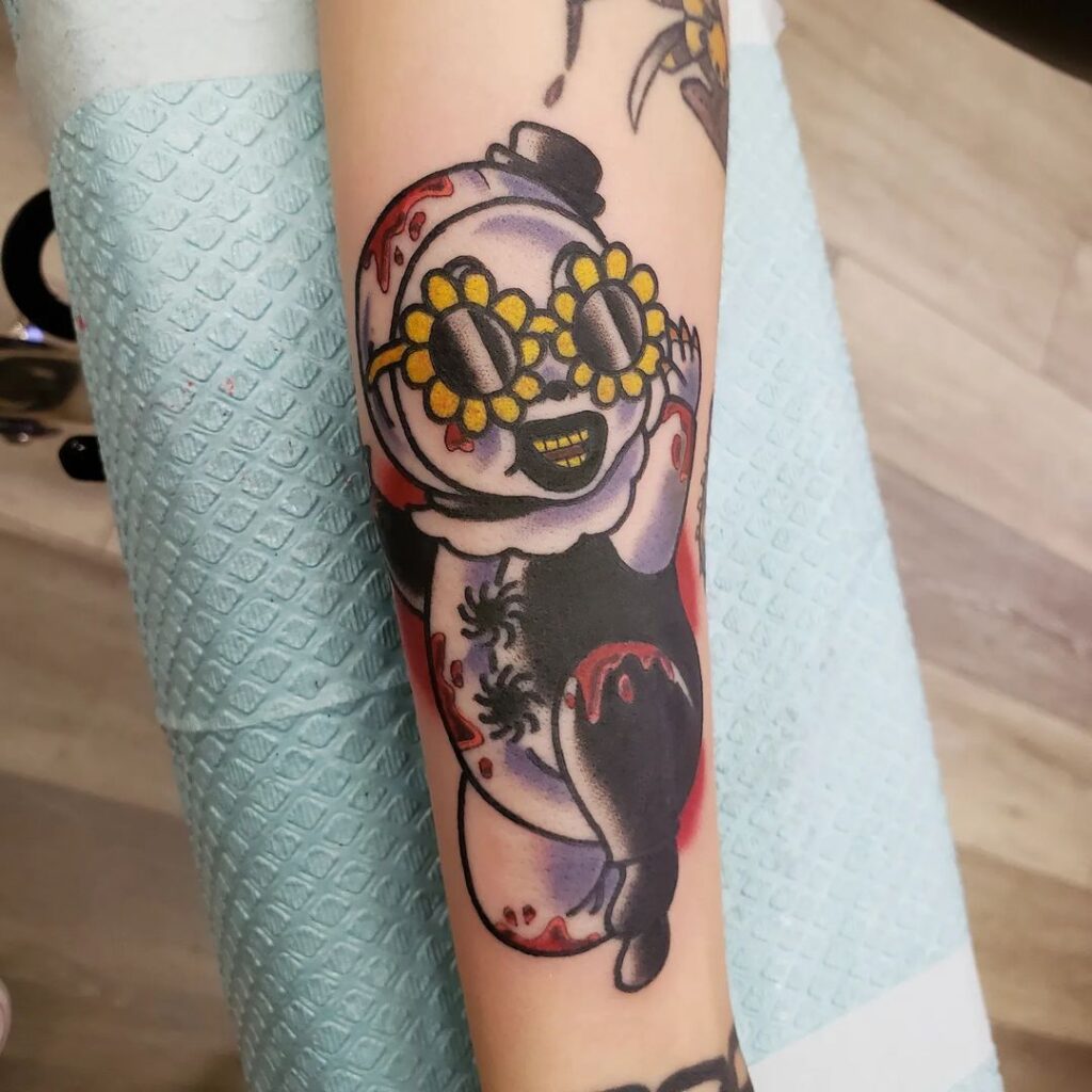 Tatuagem do palhaço Kewpie Art