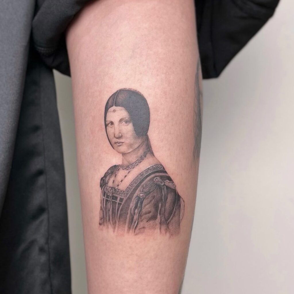 La Belle Ferronière Tattoo