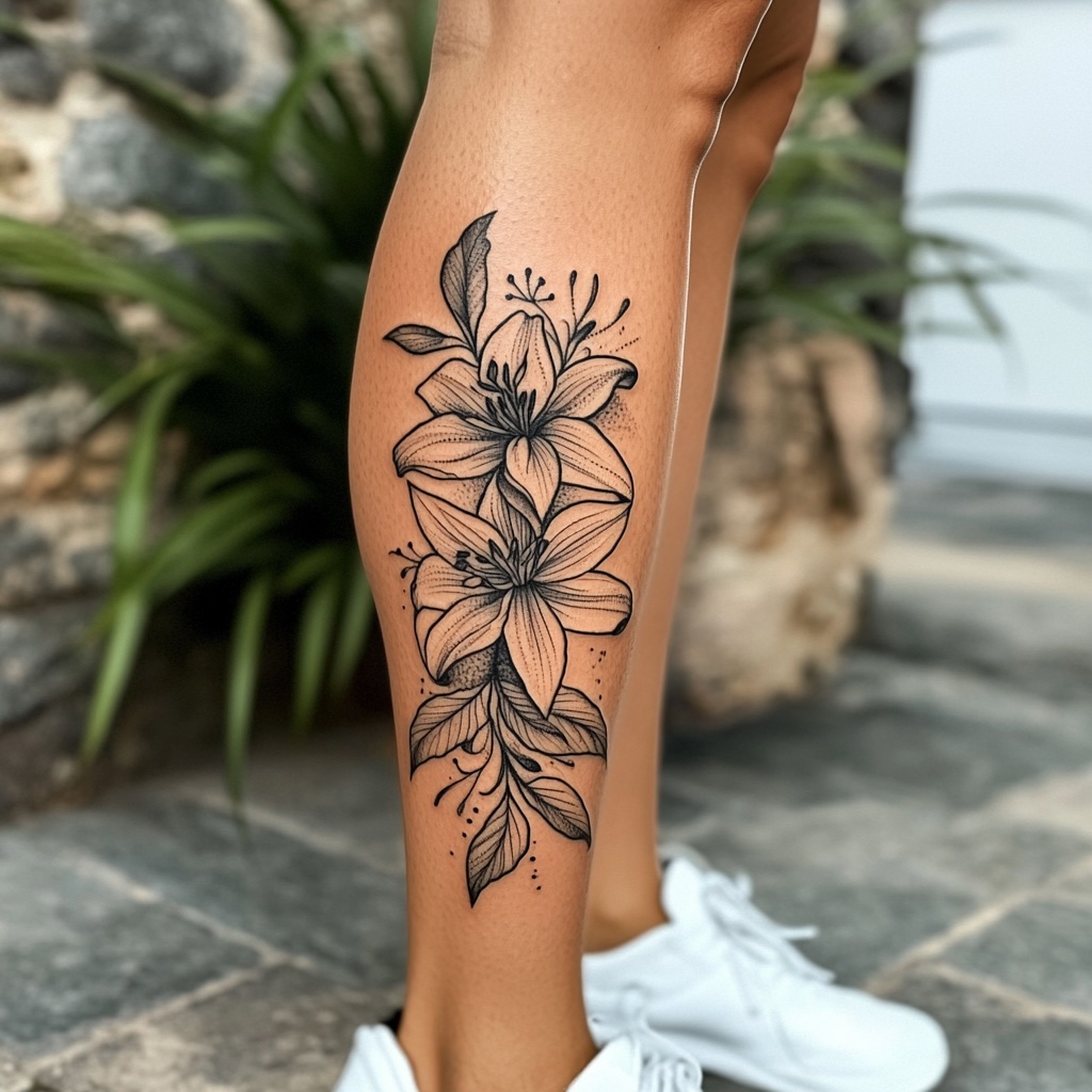 Tatuagem de lírio