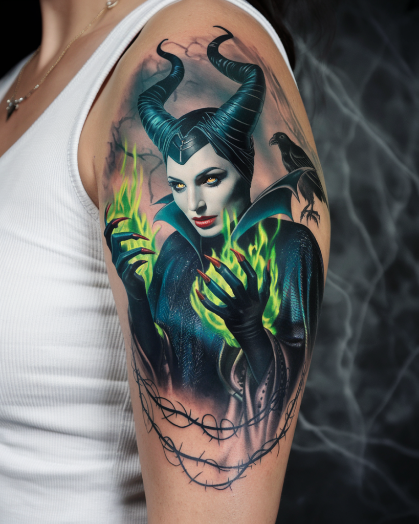  Maleficient's Curse Tattoo