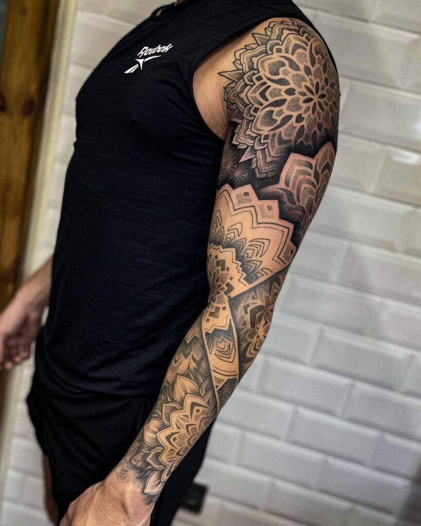 Mandala Full-Sleeve Tattoo