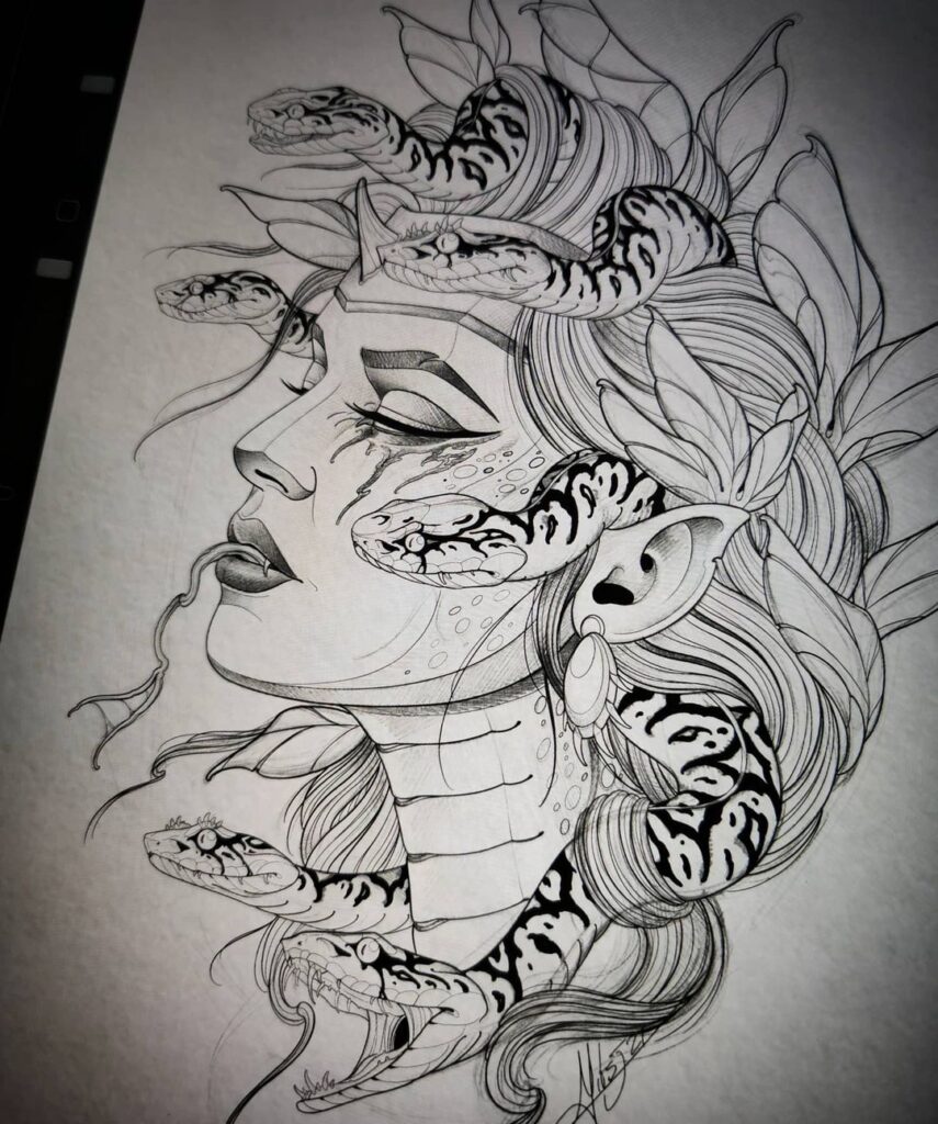 Medusa Tattoo Design