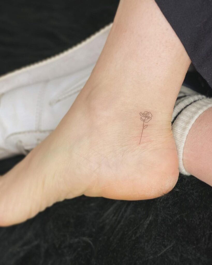 Micro Ankle Tattoo