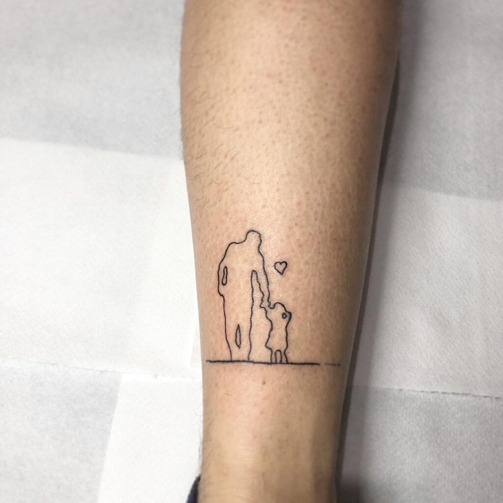 Minimalist Dad Tattoo