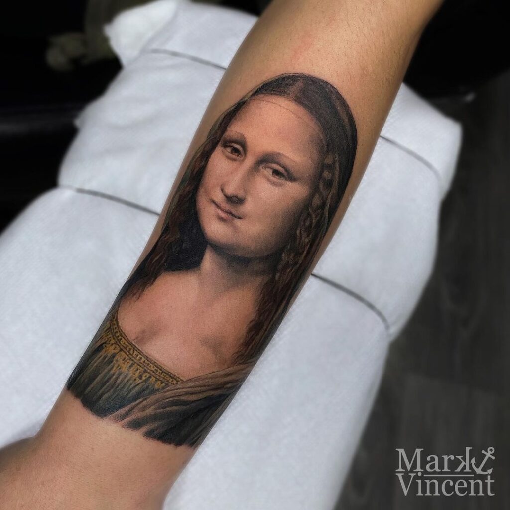 Tatuaje de la Mona Lisa