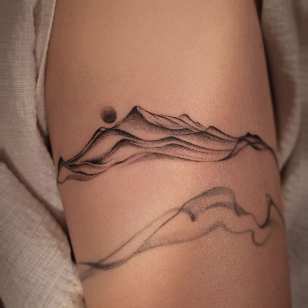 Tatuagem Mountain Flow