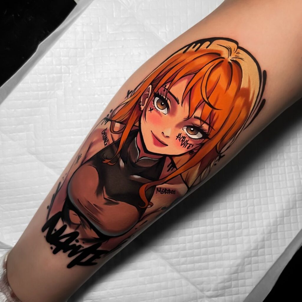 Tatuagem de anime Nami