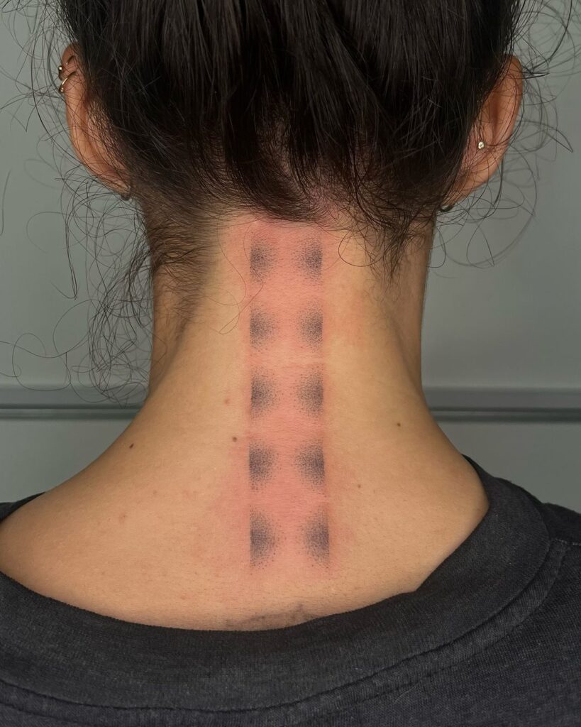 Neck Dotwork Ink