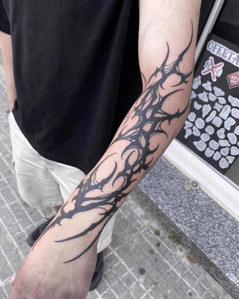 Neo Tribal Forearm Tattoo