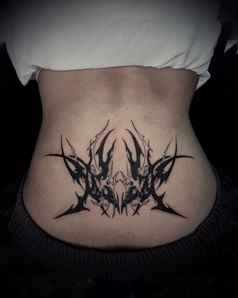 Neo Tribal Lower Back Ink