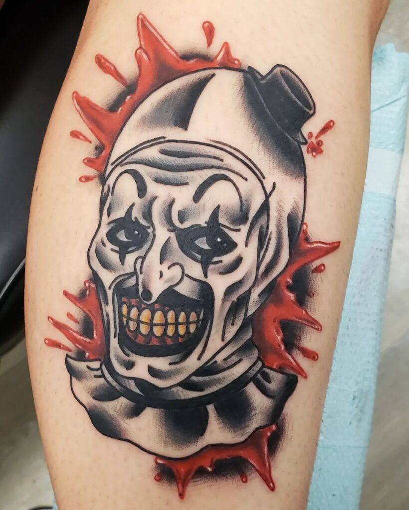 Arte neotradizionale Il tatuaggio del clown