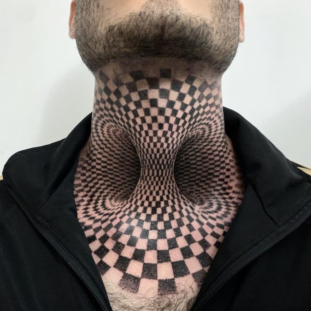 Tatuaje de ilusión óptica