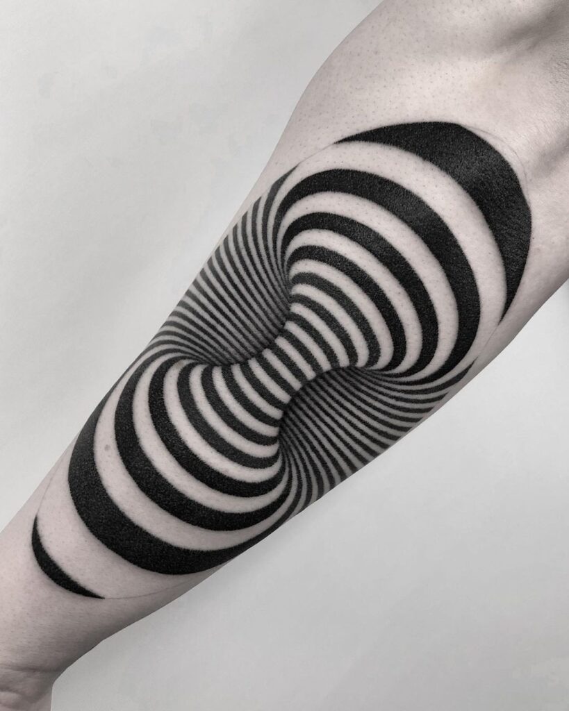 Optical Illusion Tattoo