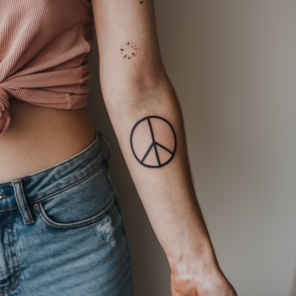 Peace Symbol Tattoo