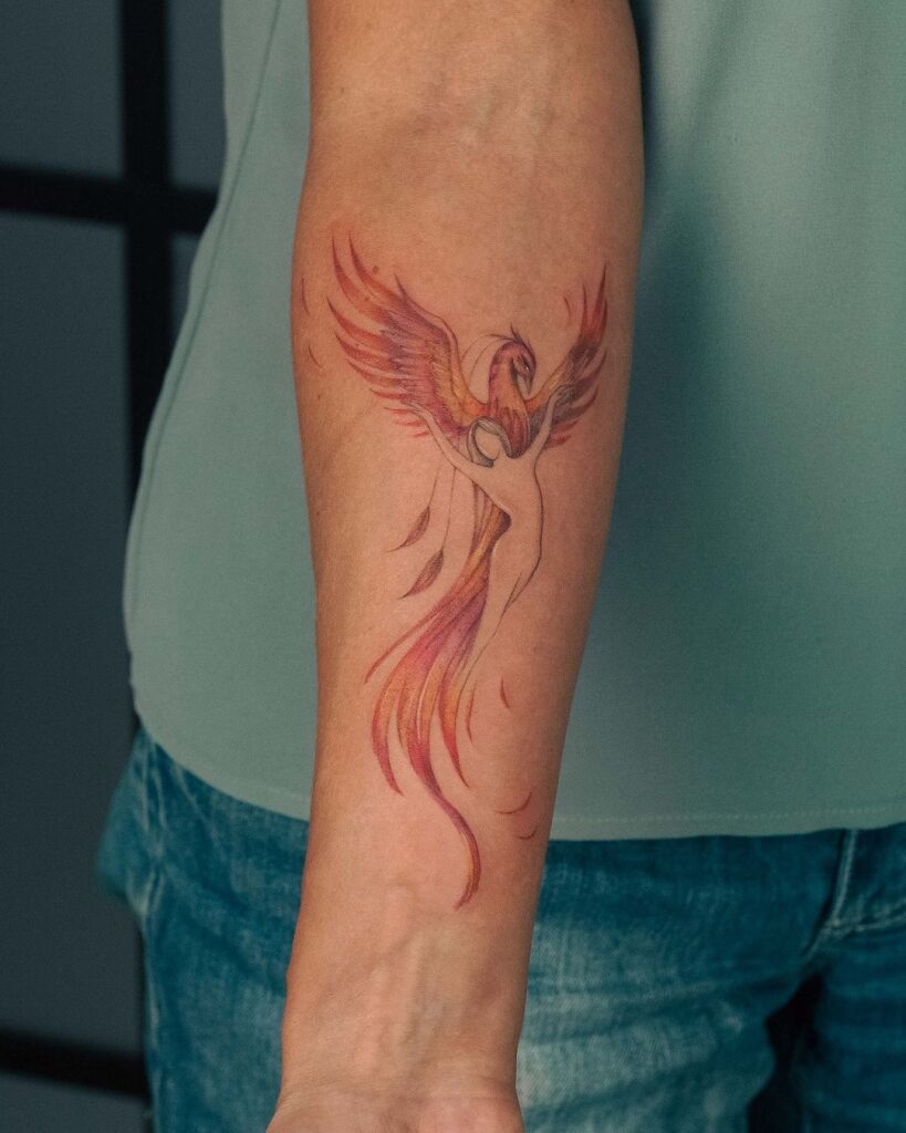 Phoenix Woman Tattoo