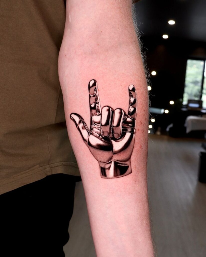 Rock 'N' Roll Chrome Tattoo